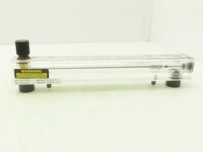 King Instrument 75302117C05 Flow Meter 14" Long 3/4" NPT Adjustable Clear F Port