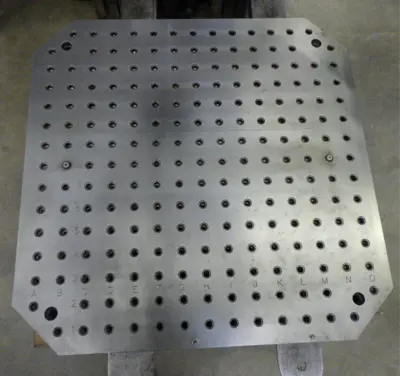 AME 31.5" x 31.5" Rectangular 1/2" Grid Plate AMR-P3232-02-50 (STK)