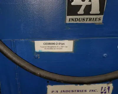 P/A INDUSTRIES INC HSS-89D Straightener, Powered & Non Powered | Universal Press & Machinery (UPM) (7)