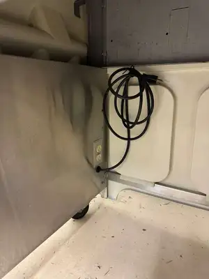 Used Galley Used Galley 50"X 28" Drink Station with Cup Dispensers and Drain on Casters Underbar Equipment Illinois US | Falcon Restaurant Supply #1375078