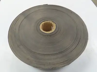 12140 Flexible Magnetic Strip Tape Adhesive Back 12 Mil x  4"x 1300' Roll Black