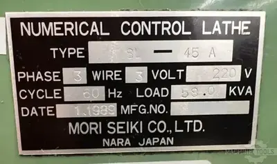 USED 1989 MORI SEIKI SL-45A/1500