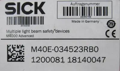 NEW SICK M40E-034523RB0 LIGHT CURTAIN M40E034523RB0