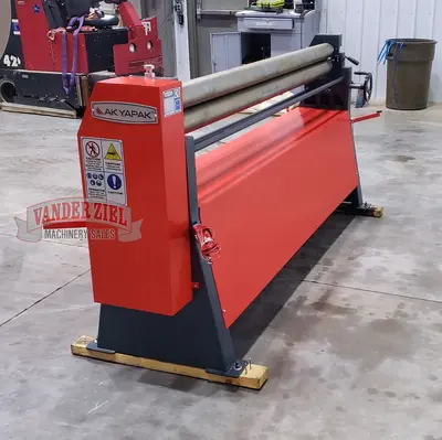 Akyapak 6' x 16 Gauge 3 Roll Initial Pinch Plate Roll