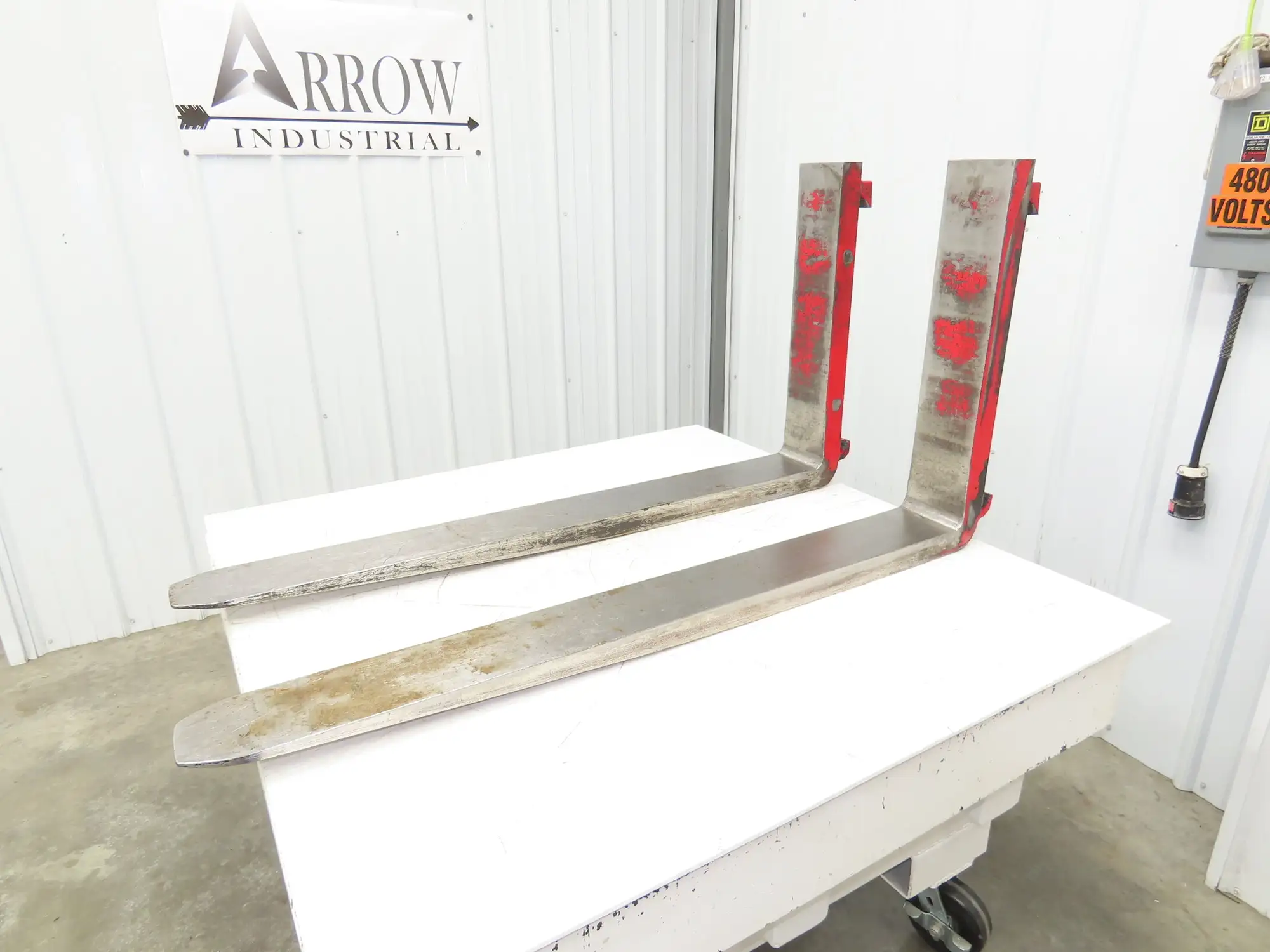 Bolzoni BX2500X500 B 5x47.75" Class 3 Steel Forklift Forks 20" Carriage 1-Pair