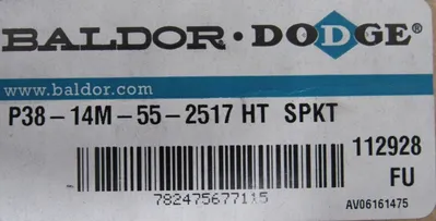 NEW DODGE 112928 SPROCKET P38-14M-55-2517 HT SPKT
