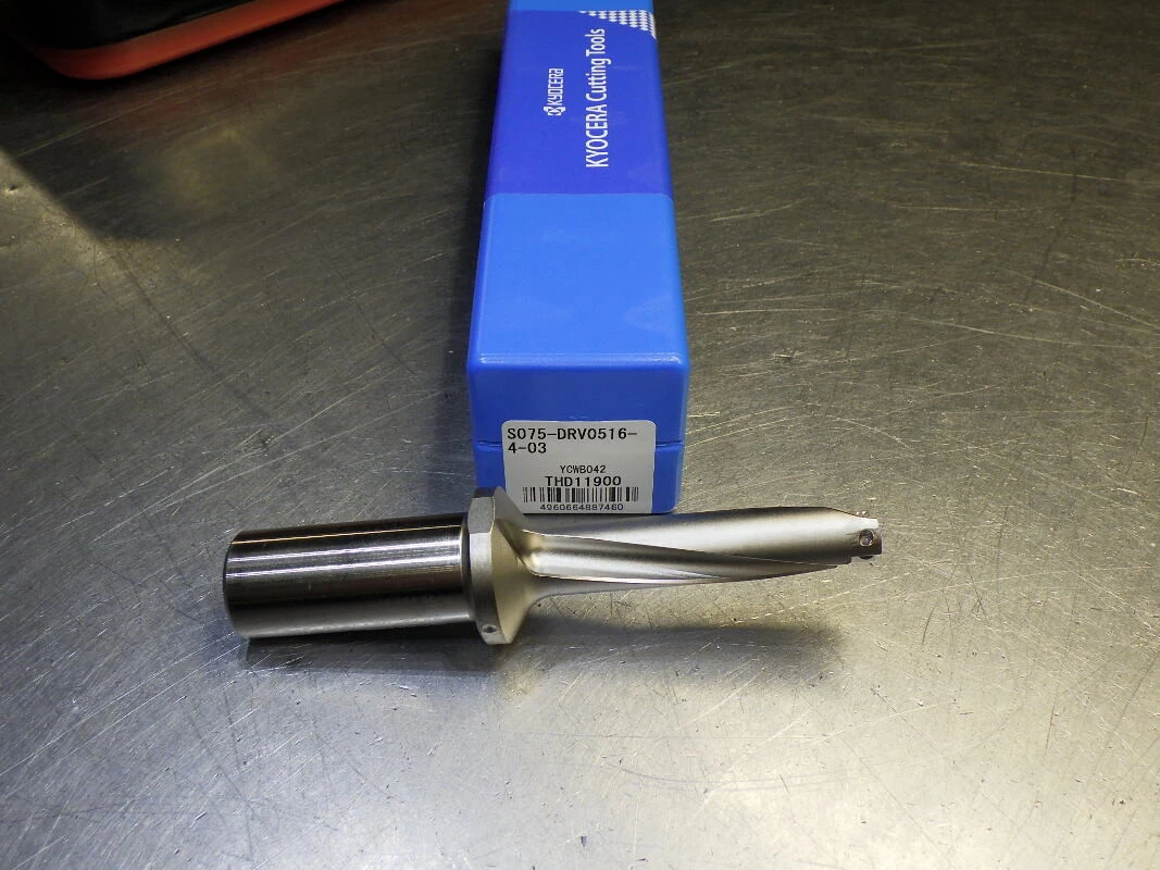Kyocera 0.5156" Coolant Thru 4xD Indexable Drill S075-DRV0516-4-03 (LOC3531)