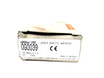 NEW EFECTOR OGE-DBOA/LS-100 PHOTOELECTRIC SENSOR 0G0039 OGEDBOALS100