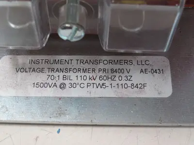 New | in-Stock INSTRUMENT TRANSFORMER PTW5-1-110-842F Transformers Texas US | Aucto #1307090