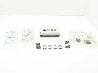 Allen Bradley 800F-4PP Pushbutton Enclosure 4-Button Kit 22mm Plastic 7.5x3x2.5"