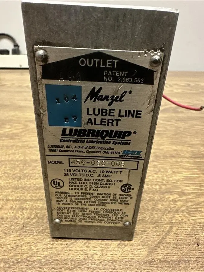 Used MANZEL 456-060-009 Lubrication Equipment Ohio US | Surplus Asset Holdings #1246314