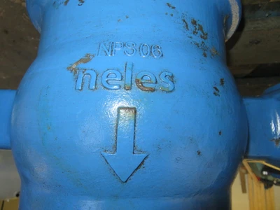 Neles Jamesbury 6" V-Ball Control Valve Air Operated