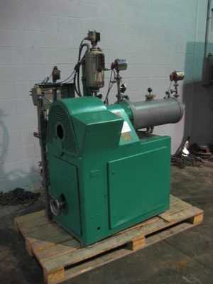 20 Liter Netzsch Horizontal Media Mill, Molinex Style, 25 HP Variable Speed
