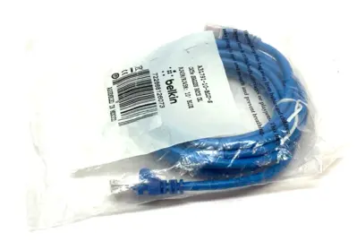 A3L791-10-BLU-S | Belkin  Snagless Cat5 Patch Cable RJ45 to RJ45 10' Length Blue - New