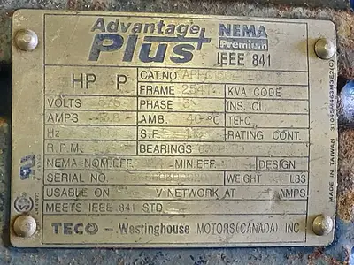 USED TECO-WESTINGHOUSE APH01504TE5