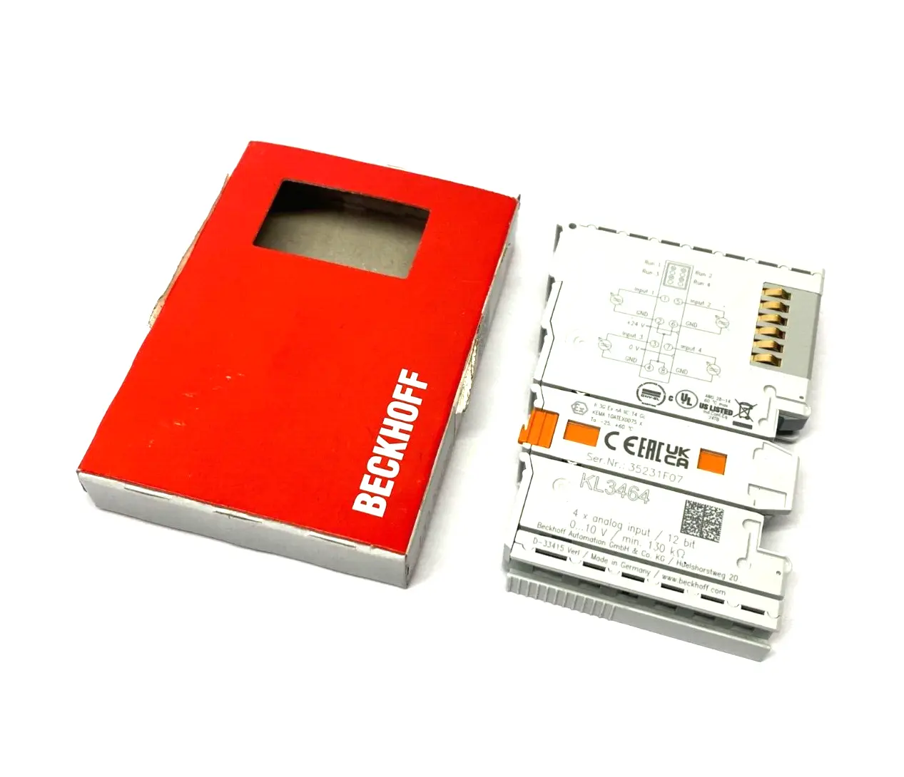 New | in-Stock Beckhoff Analog 4-Channel Input Bus Terminal 12-Bit Single Ended 0-10V Input / Output Modules Michigan US | Maverick Industrial Sales #1456496