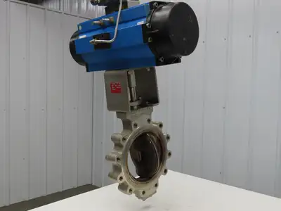 Velan L16-0CP13-DCJA Torqseal 10" Stainless Lug Butterfly Valve w/Rotex Actuator