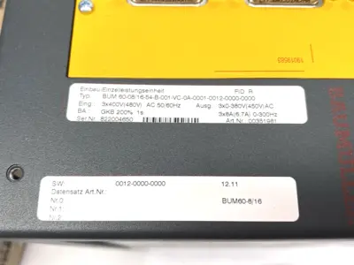USED BAUMÜLLER SERVO DRIVE POWER MODULE 351981