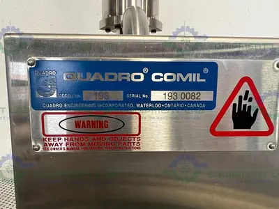 USED QUADRO ENGINEERING 193AS QUADRO COMIL STAINLESS STEEL BENCH TOP GRINDER / GRANULATOR