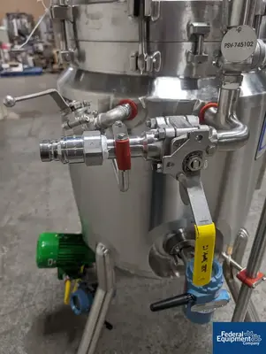 USED Feldmeier 100 Liter Feldmeier Reactor, 316L S/S, 60/125#