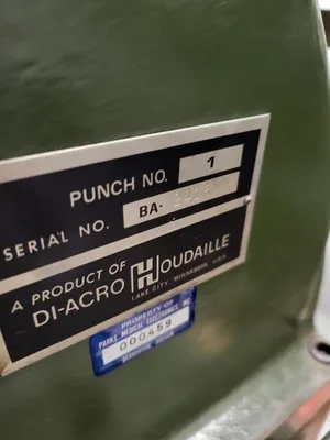Diacro Hand Operated NO. 1 Punch w/ Stand