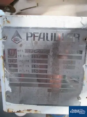 USED Pfaudler 5 Gal Pfaudler Glass-Lined Reactor, 25/150#