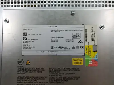Used Siemens 6AV7240-6EC07-0HA0 SIMATIC TOUCH IPC477D HMI Panel Automation Control (HMI) South Carolina US | Palmetto Automation #1158287