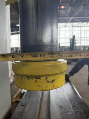 100 TON EITEL C-FRAME HYDRAULIC STRAIGHTENING PRESS. STOCK # 0436326