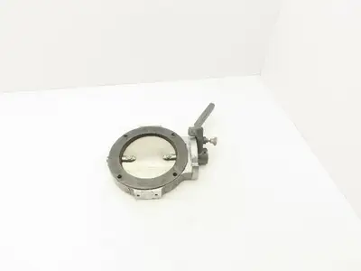 Patterson Kelley 6" Butterfly Valve 316SS Stainless Solids Flow 4-Bolt Wafer