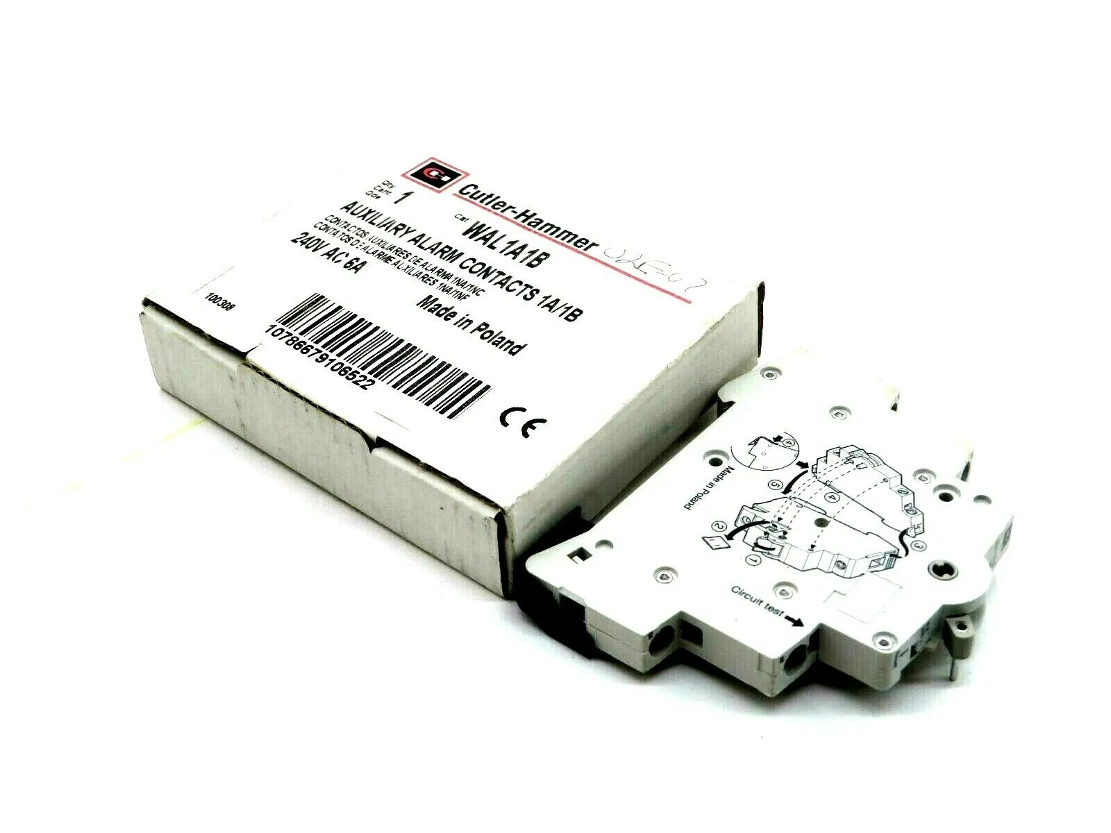 NEW CUTLER HAMMER WAL1A1B AUXILIARY ALARM CONTACTS 240V