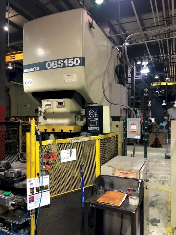 Used 1997 KOMATSU OBS-150-3 Straight Side Presses Ohio US | D & D Industries #476315