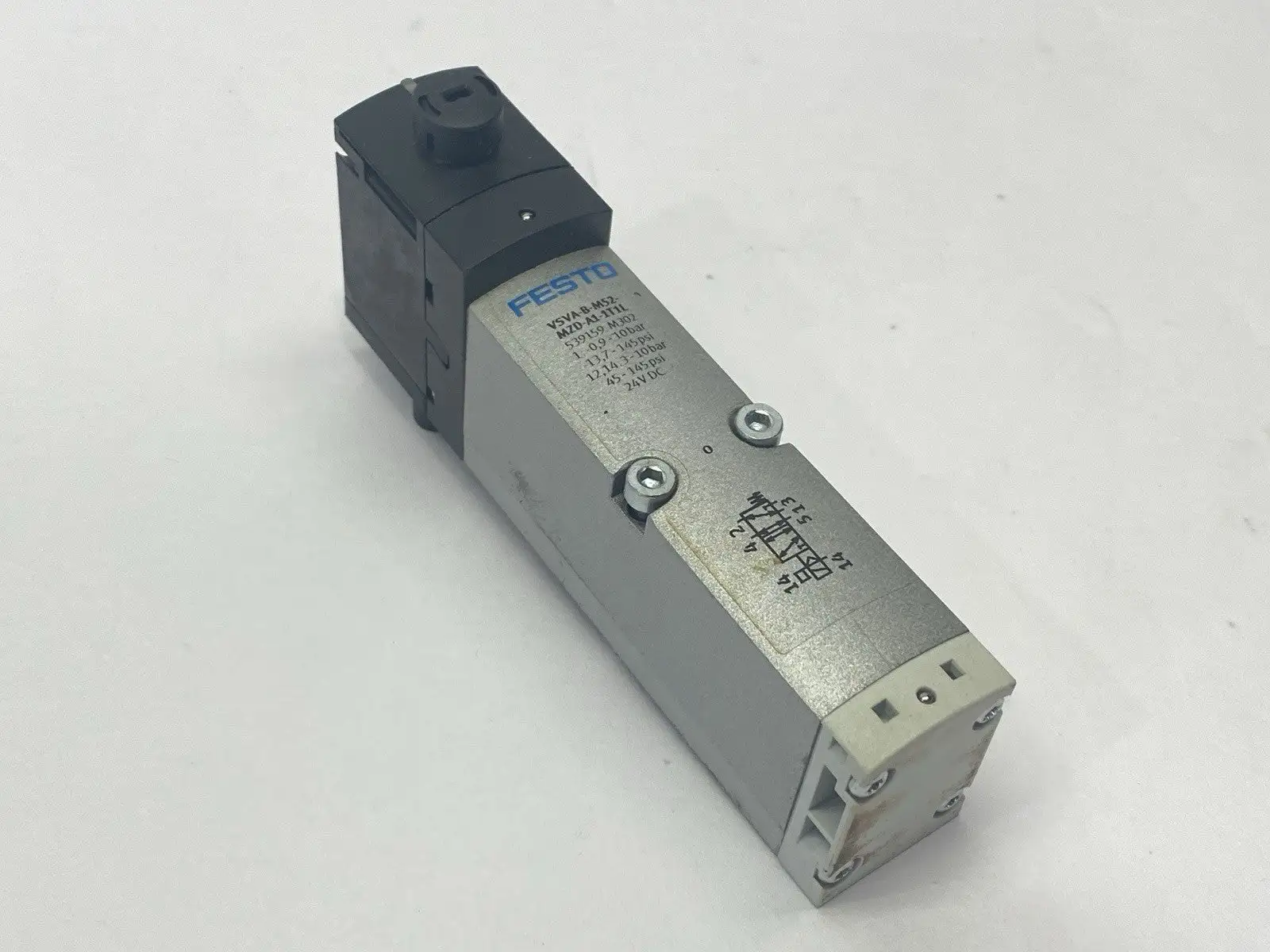 VSVA-B-M52-MZD-A1-1T1L, 539159 | Festo VSVA-B-M52-MZD-A1-1T1L Air Solenoid Valve 24VDC 539159 - Used