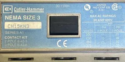 Used CUTLER-HAMMER CN15KN3 PLC Contactors Ohio US | Surplus Asset Holdings #1237656