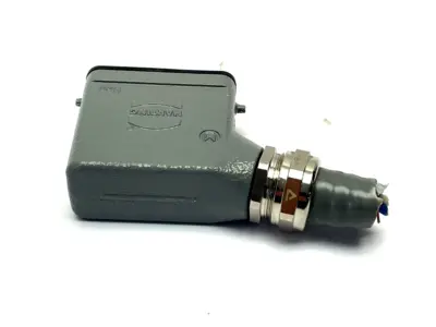 19 20 010 1540,09 20 010 2612 | Harting 19 20 010 1540 Hooded Insert Connector Male 09 20 010 2612 - Used