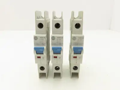 Allen Bradley 1489-M1C130 Circuit Breaker 13A 1 Pole 480 VAC Ser D Lot of 3