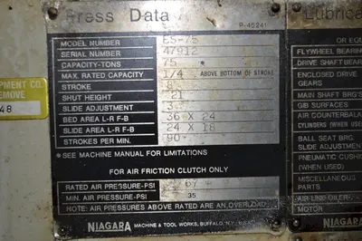 USED NIAGARA ES 75