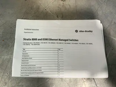 Used 2019 ALLENBRADLEY 1783MS10T Network Switches Ohio US | HGR 24 #1478157