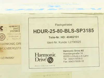 Harmonic Drive HDUR-25-80-BLS-SP3185 Reducer Gear Set 80:1 Ratio 15mm Shaft