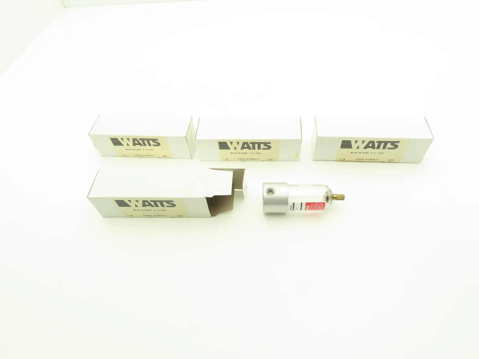 Watts Fluidaire F504-01AHX11 Pneumatic Miniature Filter 1/8"NPT  150PSI Lot of 4