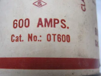 Gould Shawmut OT600 One-Time 600 Amp Fuse 250V Lot of 3