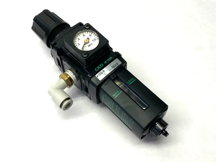 Used CKD Pneumatic Filter Regulator 1/4" Ports Air Pressure Regulators Michigan US | Maverick Industrial Sales #1389642