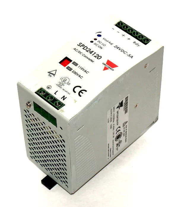 USED CARLO GAVAZZI SPD241201FP AC/DC CONVERTER 115/230VAC, 47-63HZ, 2.8/1.4A