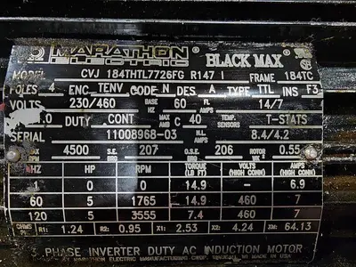 USED MARATHON BLACK MAX CVJ184THTL7726FGR147I