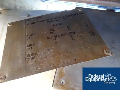 USED International Sheet Metal Inc 50 Gal International Sheet Metal Receiver, S/S, 50#