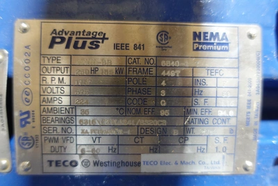 Used WESTINGHOUSE 6840-1-T Motors (misc) Ohio US | Aucto #1306522