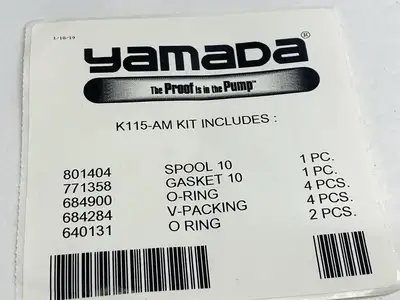 K115-AM | Yamada  Diaphragm Pump Repair Kit - New