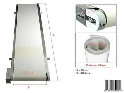 White Flat Belt for Conveyor - Food Grade