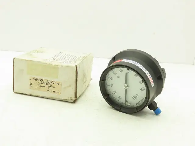 Ashcroft 45-1379-AS-02L-100# Duragauge Pressure Gauge 0-100PSI 4.5" Case 1/4"NPT