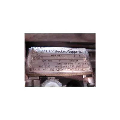 USED BECKER WB63B2