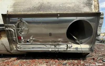 Used DCI 12,000 Gallon 304 Stainless Steel Storage Tank | Jacketed | Cone Bottom | Skirt Mounted | Built 1997